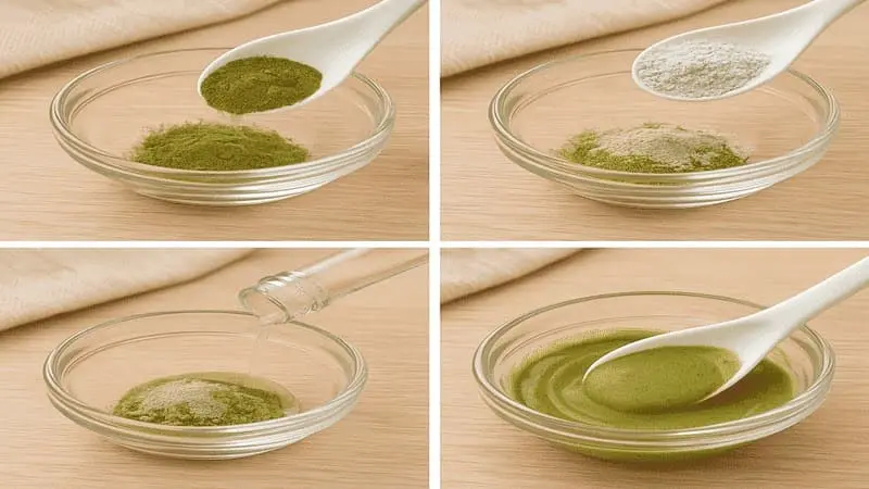 Matcha Clay Mask for Oily Skin Control