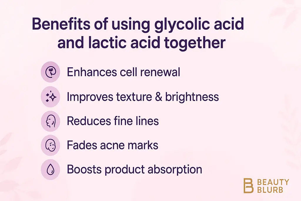 benefits of using glycolic acid and lactic acid together