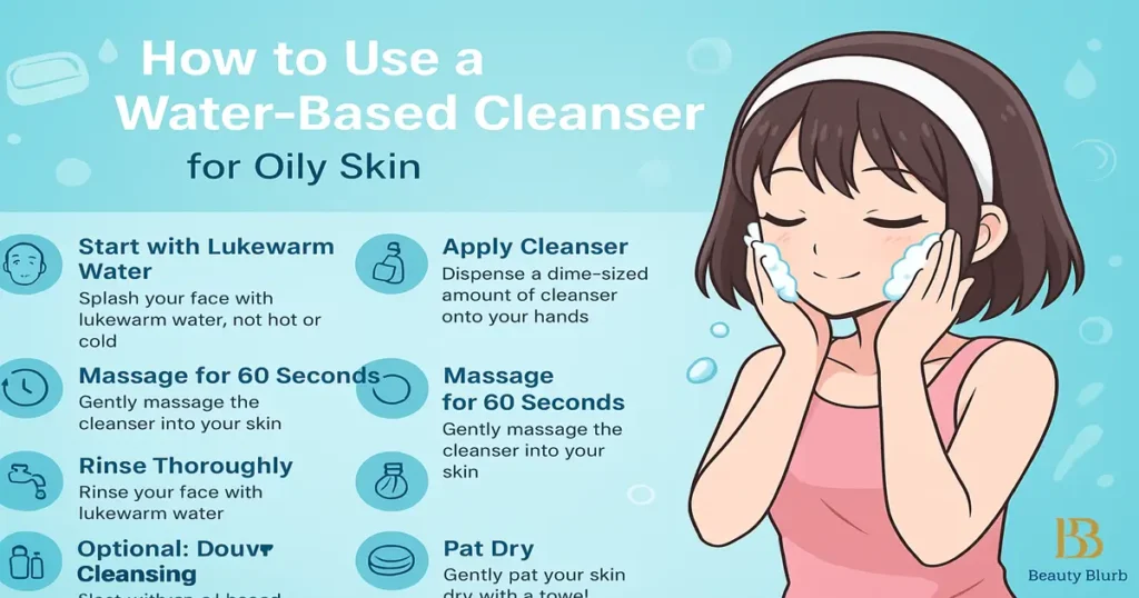 how to use water based cleanser for oily skin