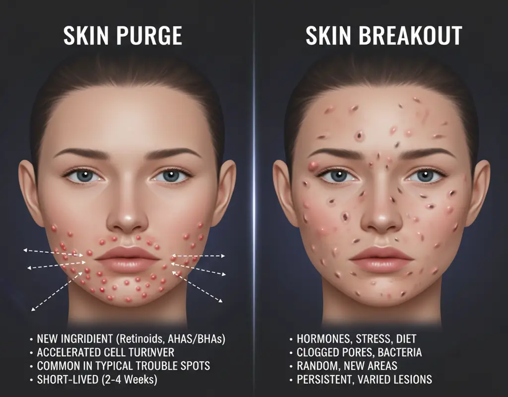 Skin Purge vs Breakout: What’s the Real Difference