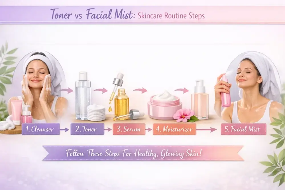 How to Use Facial Mist and toner Together