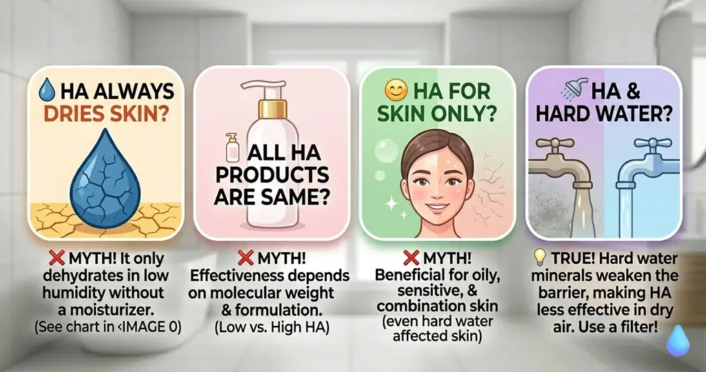 How to Use Hyaluronic Acid in Dry Climates Without Damage Myths About Hyaluronic Acid in Dry Climates