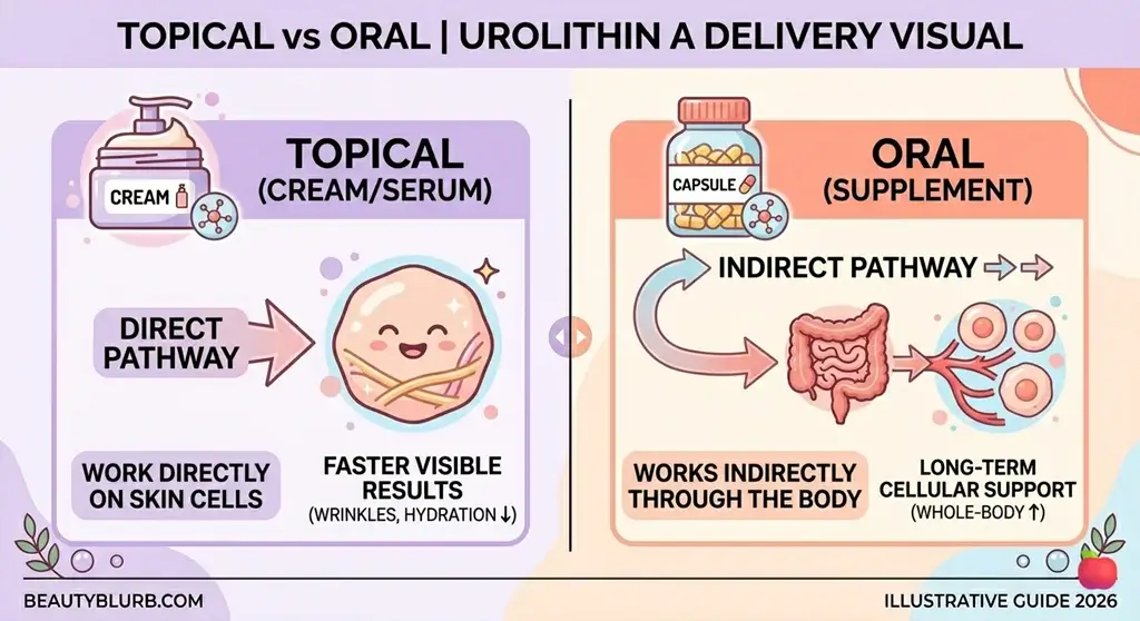 Should I use Urolithin A topically or take it orally