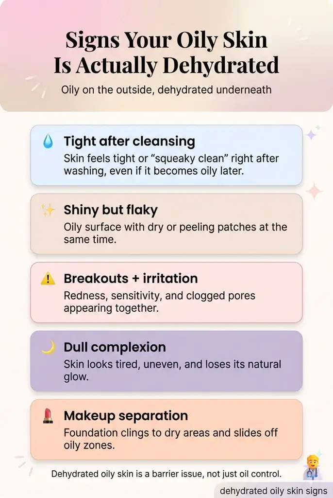 How to treat dehydrated oily skin: the best Way to fix it Signs Your Oily Skin Is Actually Dehydrated